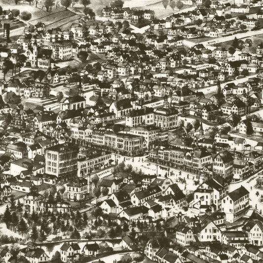 Vintage Map of Houlton, Maine 1894