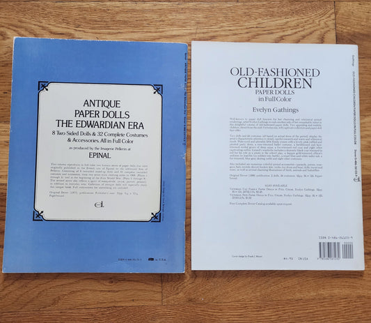 Old Fashioned Children & Antique Paperdoll Books