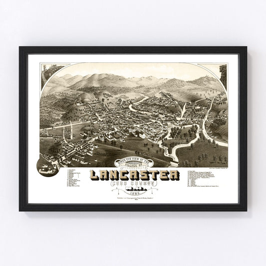 Vintage Map of Lancaster, New Hampshire 1883
