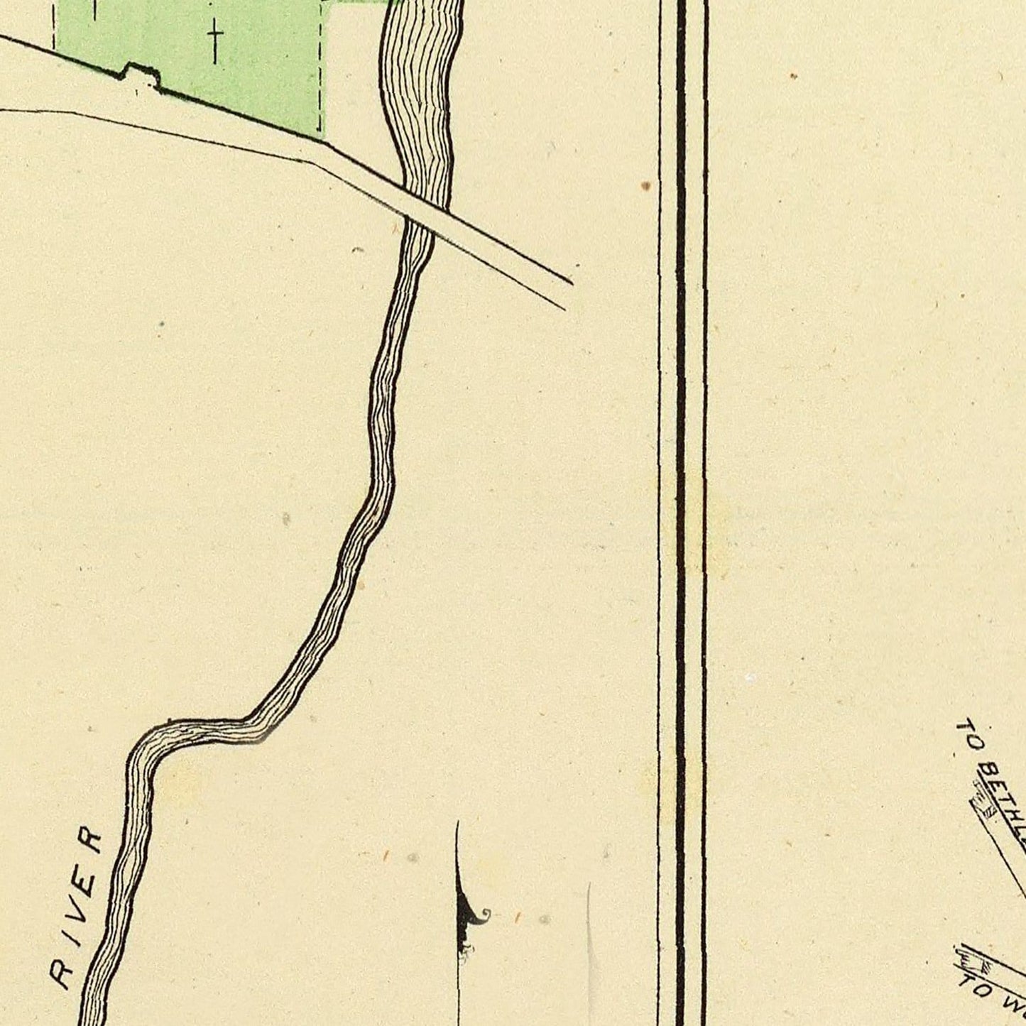 Vintage Map of Litchfield, Connecticut 1893