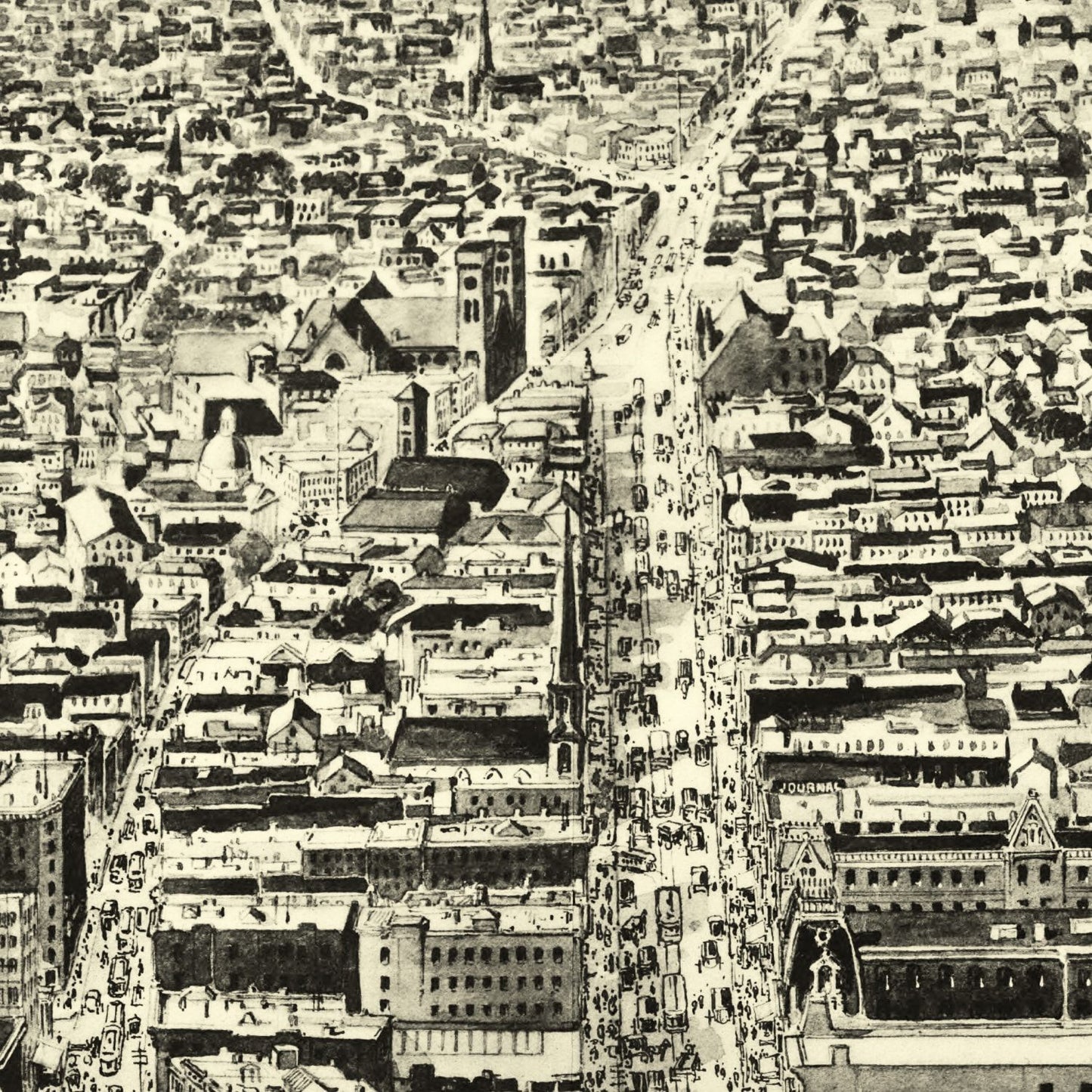 Vintage Map of Providence, Rhode Island 1895
