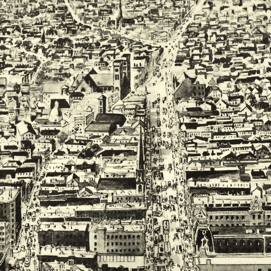 Vintage Map of Providence, Rhode Island 1895