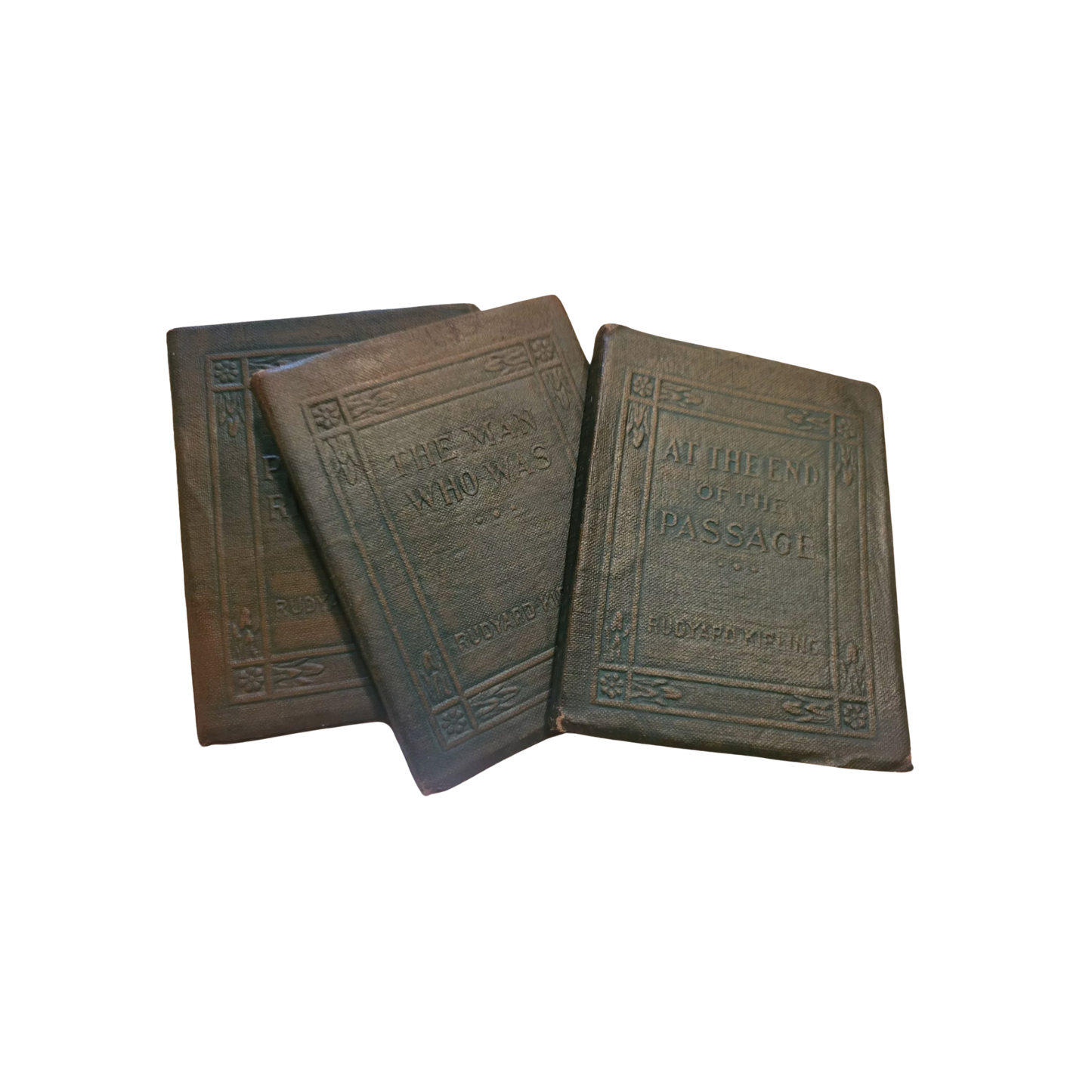 Antique Pocket Bound Books (Kipling, 1920s) - Set of 3