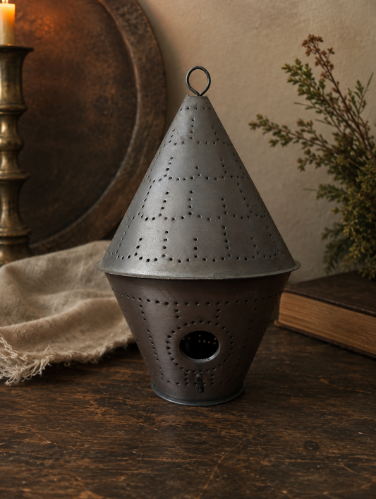 Punched Tin Lantern or Bird Feeder