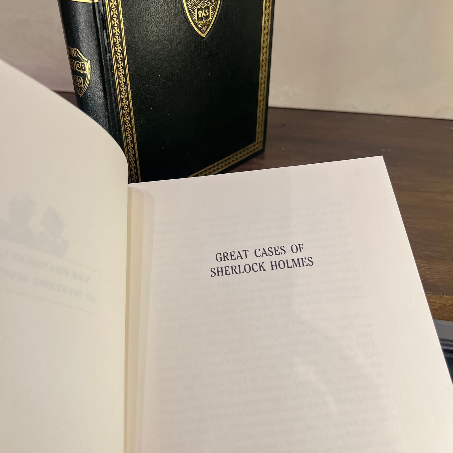 Vintage Green Gilded Books