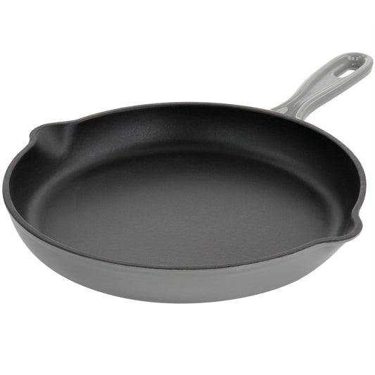 Round 10.25 Inch Enameled Cast Iron Skillet