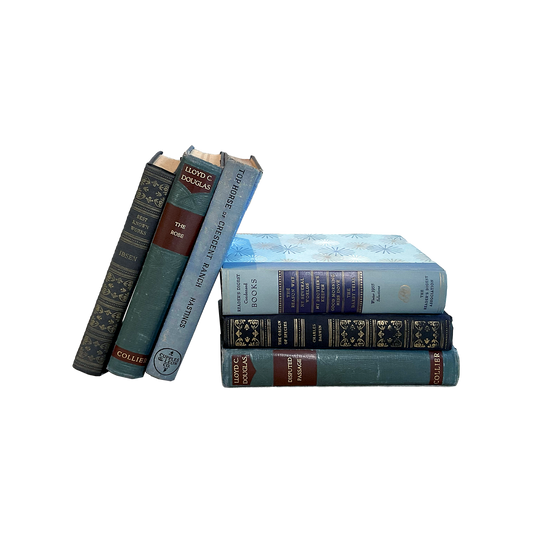 Vintage & Antique Books - Blue