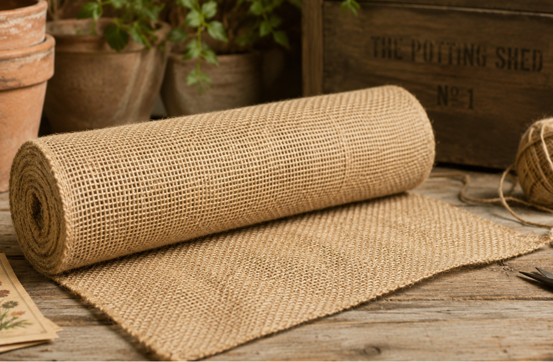 Natural Burlap Wrap 7.8"x9.8'