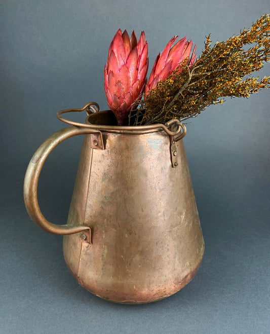 Vintage Hand Hammered Copper Jug