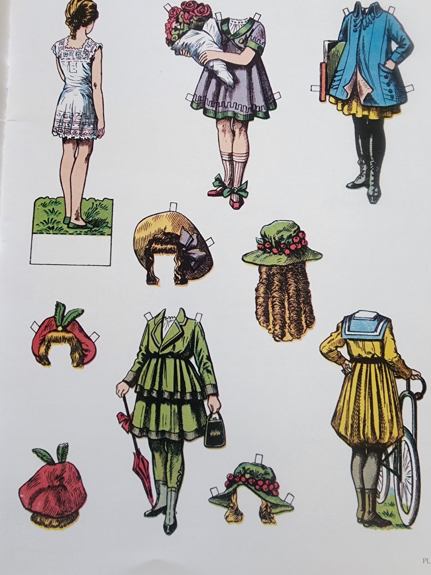Old Fashioned Children & Antique Paperdoll Books