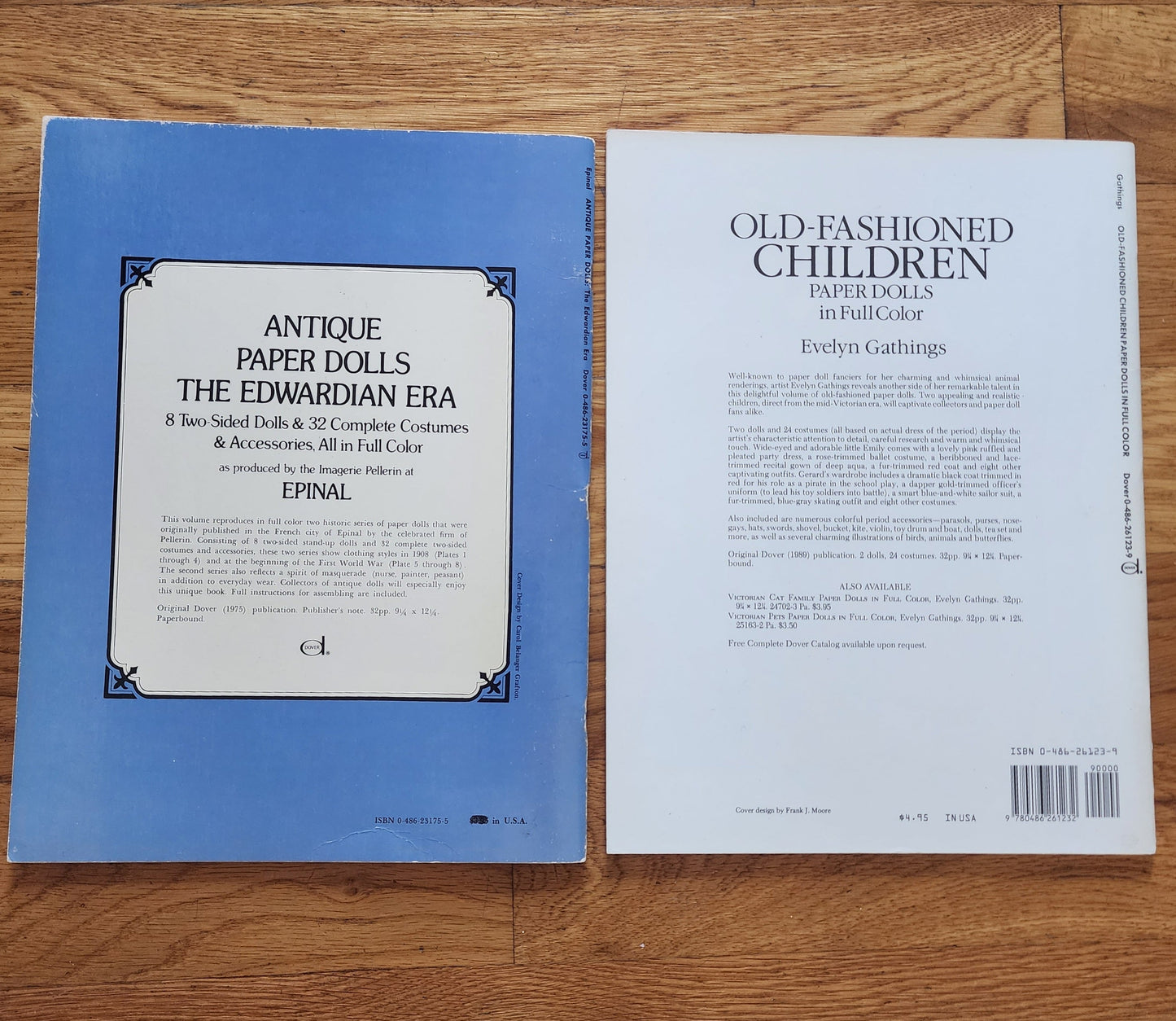 Old Fashioned Children & Antique Paperdoll Books