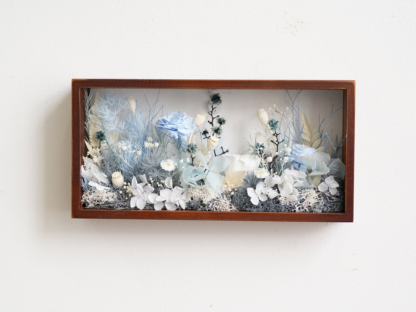 "The Landscape Garden" - Real Preserved Flower Shadow Box