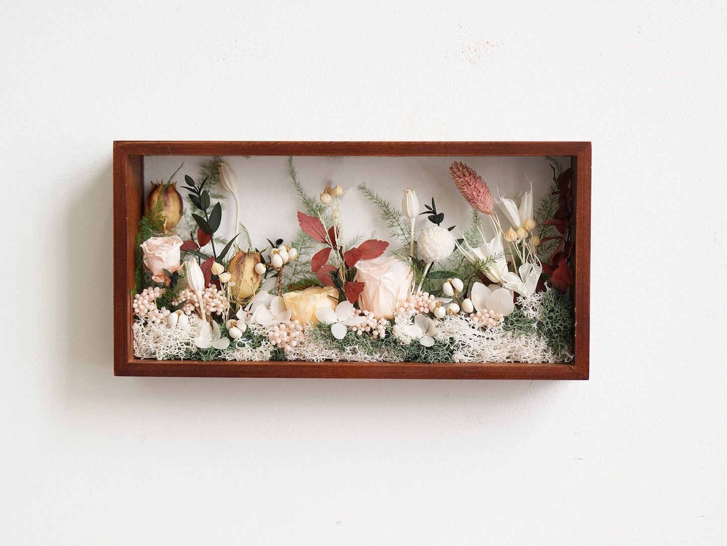 "The Landscape Garden" - Real Preserved Flower Shadow Box