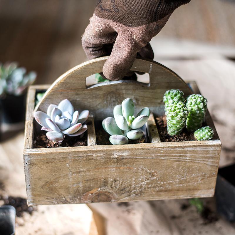 Wooden Organizer Tray Caddy